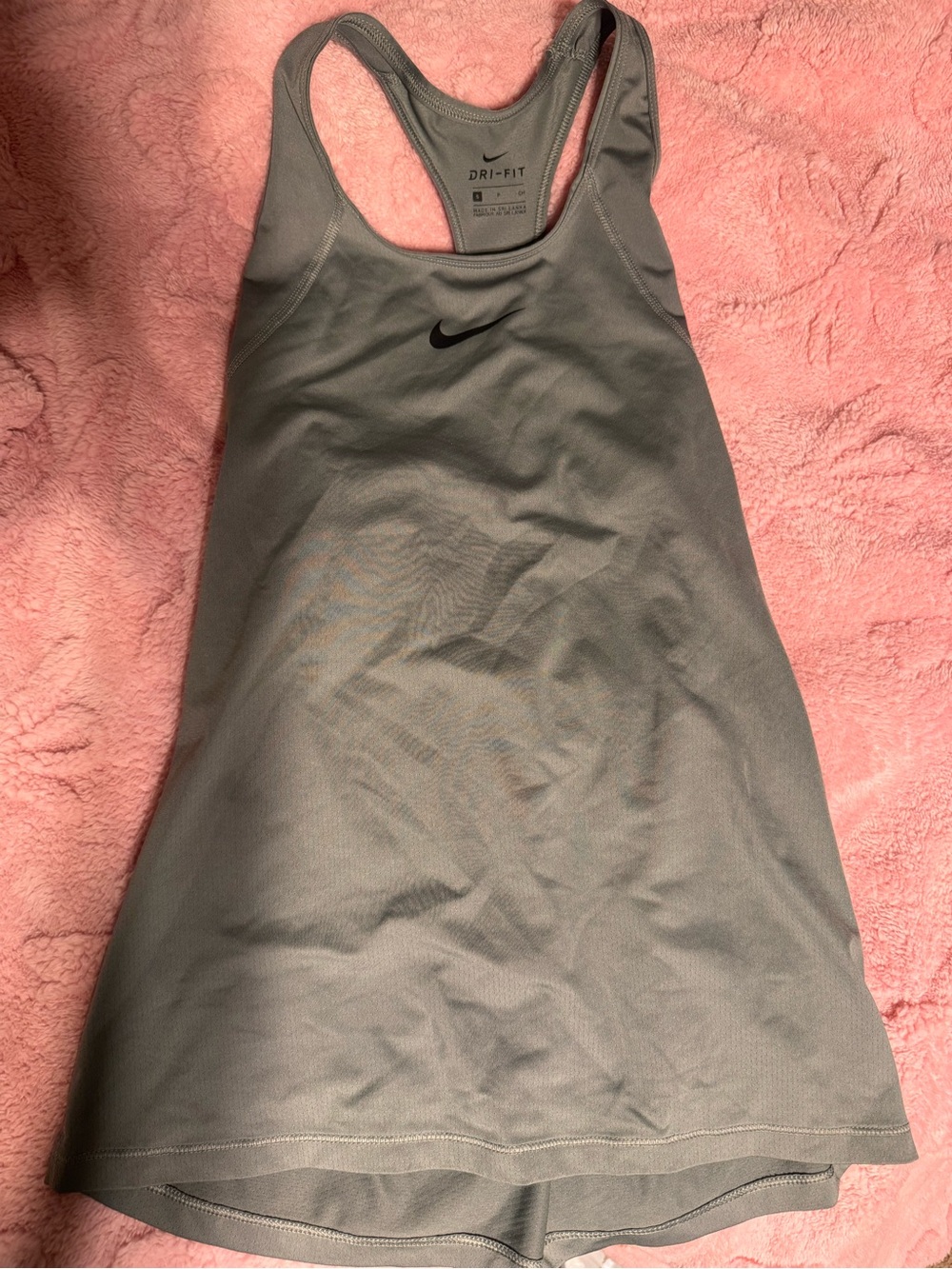 Nike Gray Racerback Dri-FIT Tank Top